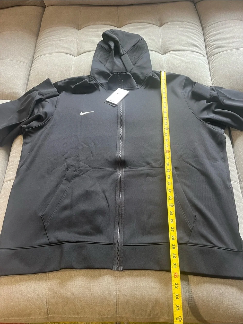 NWT $135 Nike Men's Therma Fit Showtime Full-Zip Hoodie Black 4XL-Tall